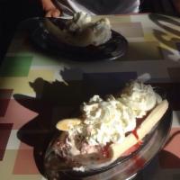 Banana Split · An ice-cream parlor classic! Choose your own flavor or stick with the classic combo of vanil...