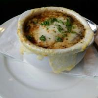 Slice and French Onion Soup · 