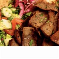 Gyro Plate · Choice of chicken or beef served with rice, tzatziki sauce, salad and pita bread.