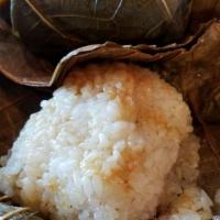 Chicken Sticky Rice in Lotus Leaf · 