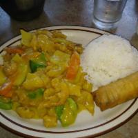 Curry Chicken · Indian yellow curry , mild spicy.