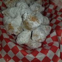 Zeppoles · A bag full of goodness. Can't choose which kind - get Half & Half