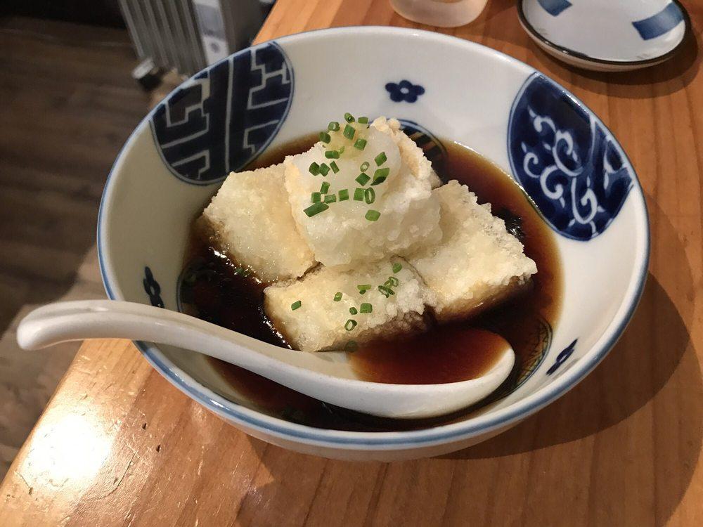 Agedashi Tofu · Fried soft tofu in a dashi broth.
