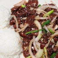 Chicken with Mongolian Beef · 