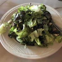 Stilton and Red Leaf Salad · Fresh red leaf lettuce tossed with our fresh sweet basil vinaigrette and imported Stilton bl...
