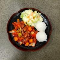 Sweet & Sour Chicken · Bowl - Served with Rice
Plate - Served with Rice and Spring mixed Salad