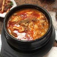 Beef Tofu Soup · Soup made from bean curd.