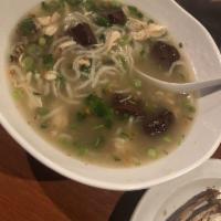 Khao Piak Noodle Soup · 