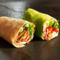 Chicken Wrap · Grilled chicken breast, lettuce, tomatoes, red onions and mayo.