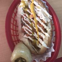 Vegan Sonoran Hotdog · 