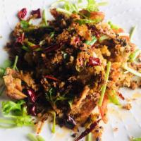 Soft Shell Crab with Tossed Garlic · 