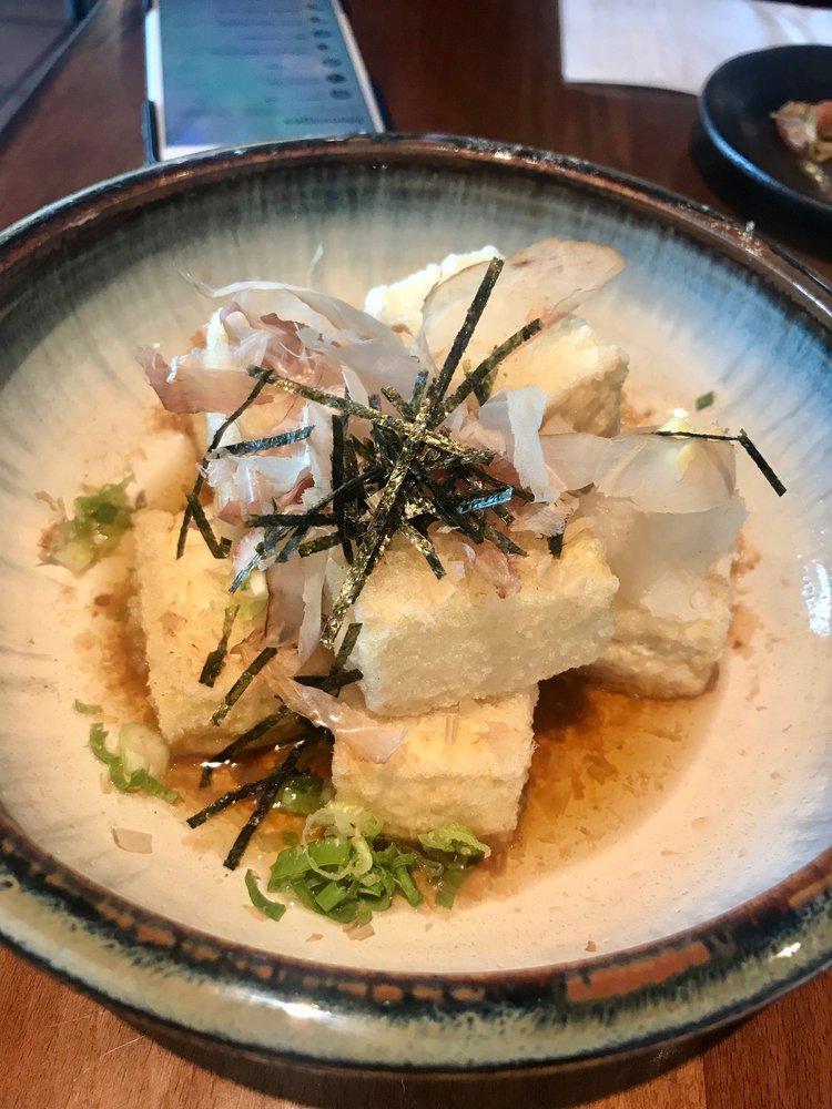 Agedashi Tofu · Fried silken tofu in a fish dashi broth.
