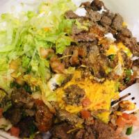 5 Rolled Tacos Supreme Plate · Carne asada, cheese, sour cream, guacamole, pico de gallo and lettuce.