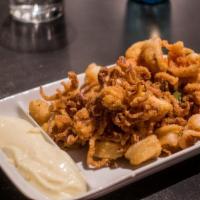 Harissa Fried Calamari and Shrimp · 
