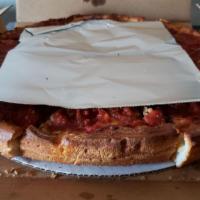 Chicago Style Deep Dish Cheese Pizza · Classic cheese or create your own pizza.