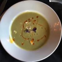Asparagus & Goat Cheese Soup · 