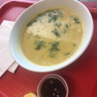 Lentil Soup · Green lentil hearty soup.