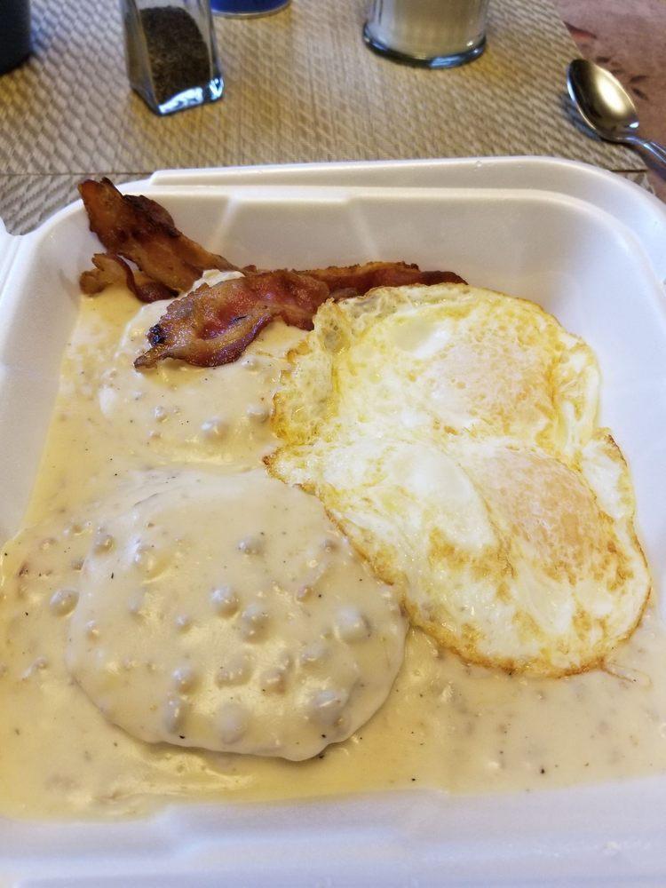 2x2 Biscuits & Gravy Combo · 2 eggs, 2 biscuits and 2 bacon or 2 sausage links.