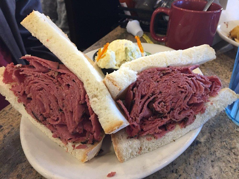 Corned Beef Sandwich · Cooked in pickling spice. Extra lean meat for an additional charge.