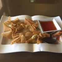 6 Piece Crab Wonton · Wonton stuffed with cream cheese and real crab meat. Served with chili plum sauce.