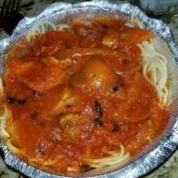 Spaghetti · Served with marinara.
