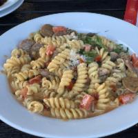 Spicy Alfredo with Italian Sausage · 