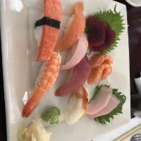 Lunch Sushi and Sashimi Set Platter · 