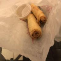 Spring Roll · Crispy roll of vegetables, clear noodle fried to golden deliciousness.