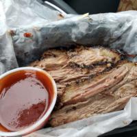 Brisket · We smoke our brisket for as long as it takes and coat it with our Texas style salt and peppe...