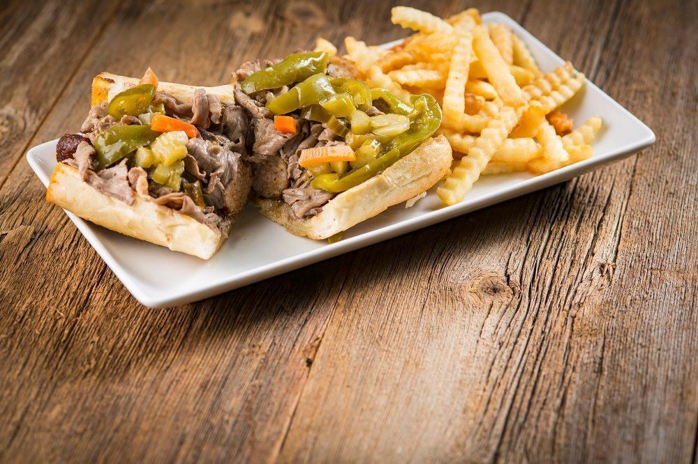Italian Beef Sandwich · Sliced thin and piled high on Italian bread. Served with choice of side.