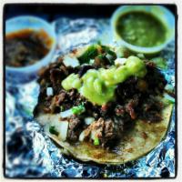 Asada Taco · Served with onions and cilantro. 
