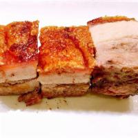 Crispy Roasted Pork Belly Platter · 