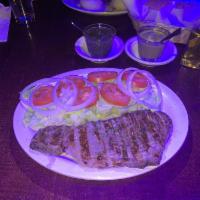 Churrasco · Mouth-watering char-broiled taste! A hearty cut of the finest New York strip steak made to o...