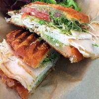 Turkey Pesto Sandwich · 