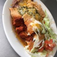 Burrito or Stuffed Sopapilla Plate · 