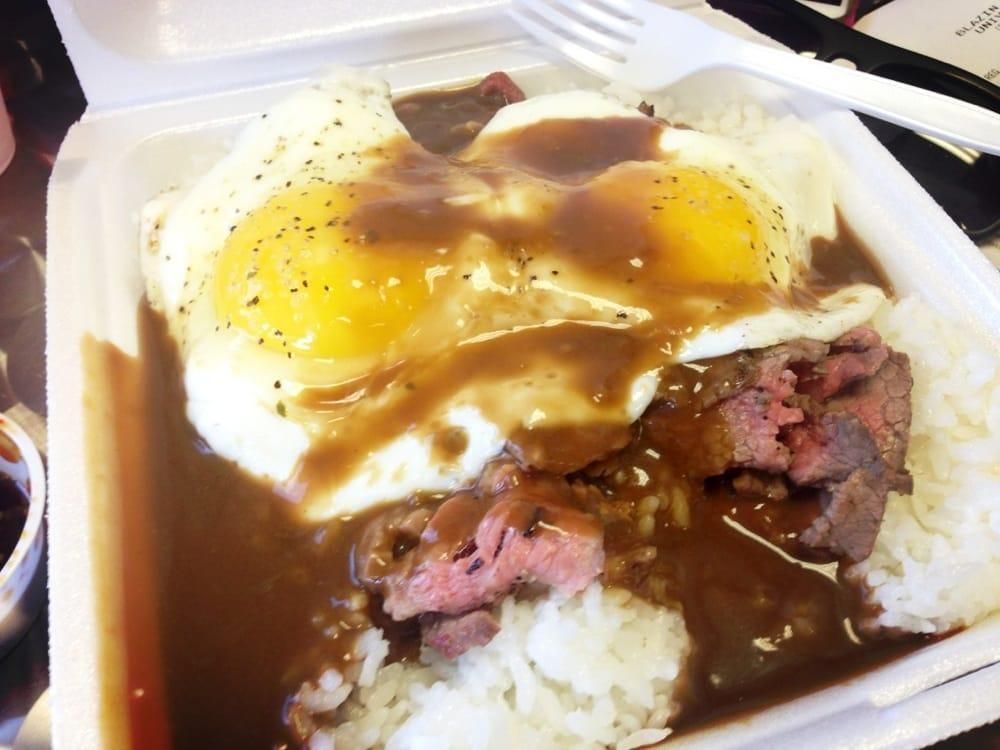 Steak Loco Moco Plate · Loco moco served with 2 eggs any style and brown gravy.
