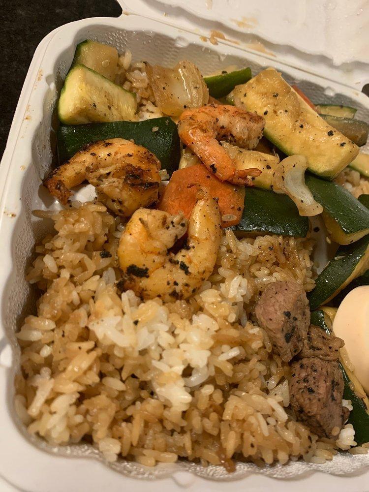 Steak Hibachi · Comes with fried rice, vegetables and white sauce.