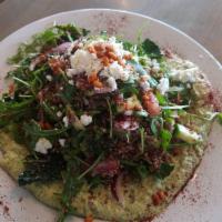 Organic Red Quinoa with Cilantro Jalapeno Hummus · Organic red quinoa, Tuscan kale, spinach, baby arugula, tomatoes, cucumbers, red onions, gar...
