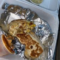 Big Burrito · Choice of meat the burrito is made with rice, beans, pico de gallo, lettuce, and cheese. To ...