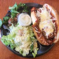 Classic Meatball Sub · Our jumbo Italian meatballs smothered in marinara sauce with melted mozzarella and topped wi...