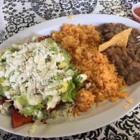 Carne Asada Plato · Our Carne Asada consists of: 6-8 oz. skirt steak topped with fried onions and jalapenos, ser...