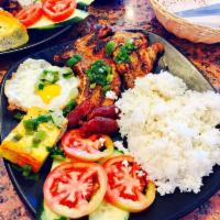 Pork Chop Rice Plate · 