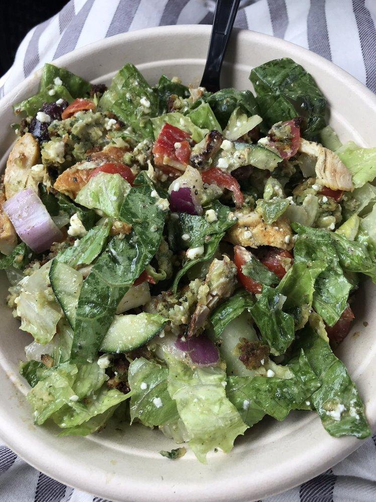 Greek Salad with Falafel · 