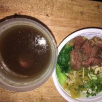 Beef Stew Hand-pulled Noodles Soup · 