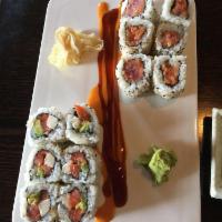 Spicy Tuna Roll · Chopped tuna mixed with spicy mayonnaise.