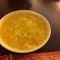 Chicken and Corn Egg Drop Soup for 2 · 