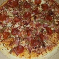 Meat Lover Stromboli · Mozzarella cheese, pepperoni, bacon, ham and Italian sausage. 