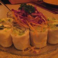 Spring Rolls · Crispy Thai style vegetable spring rolls, served with a delicious sweet and sour sauce.