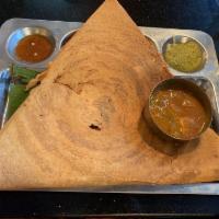 Mysore Masala Dosa · Spicy masala dosa. South Indian rice crepe made from fermented rice and black gram batter wi...
