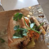Spicy Tofu Banh Mi Sandwich · 